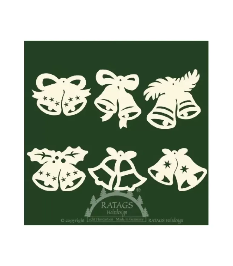 6 Clochettes Pour Décorer Le Sapin De Noël - Set N° 14