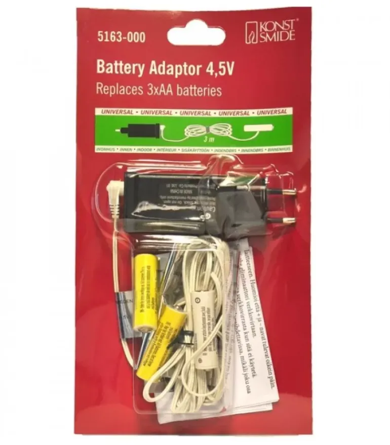 Adaptateur Secteur Pour Articles Sur Piles 3 X 1,5 V Aa
