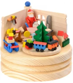Boite A Musique Bois, Atelier Du Père Noël