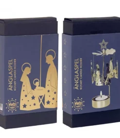 Bougeoir Carrousel Crèche Doree Nativite