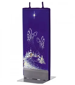 Bougie De Noël Anges Et Village