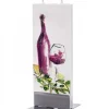 Bougie Design Bouteille Vin Rouge Et Verre