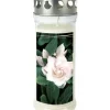 Bougie Funeraire Gardenia, 21,5 Cm