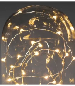 Boule En Verre Lumineuse Décorative A Led, 17 Cm