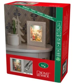 Cadre Photo Lumineux Père Noël Avec Animaux