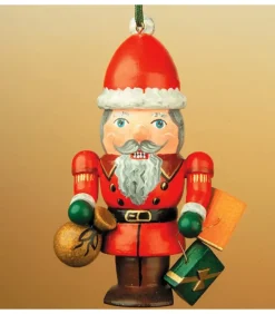 Casse-Noisette En Bois Père Noël. Déco Sapin Traditionnelle Allemande