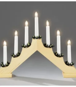 Chandelier De Noël En Bois Naturel