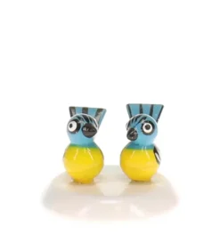 Couple De Mesanges - Village De Noël Miniature