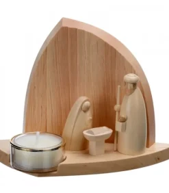 Crèche De Noël Moderne Avec Bougeoir