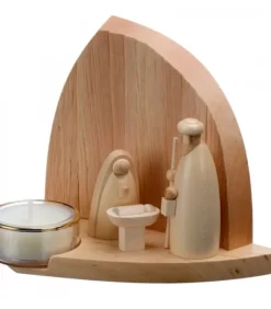 Crèche De Noël Moderne Avec Bougeoir