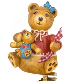 Déco Sapin Vintage, Maman Ours Et Ourson