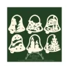 Décoration De Noël Pour Sapin, 6 Clochettes En Bois - Set N° 18