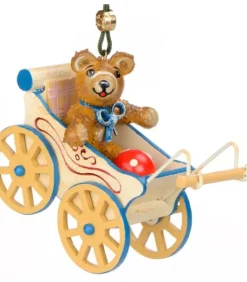 Décoration Sapin De Noël Vintage, Ourson Dans Landau