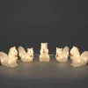Ecureuils Lumineux 12 Cm En Acrylique, 40 Diodes Blanc Chaud