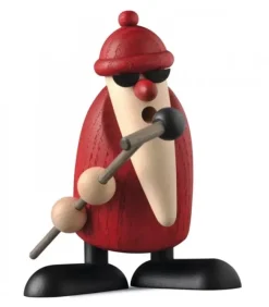 Figurine Père Noël Chanteur Et Micro