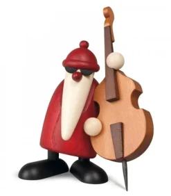 Figurine Père Noël Contrebassiste