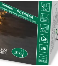 Guirlande Lumineuse Décorative A Led, Flocons De Neige Metalliques Dores