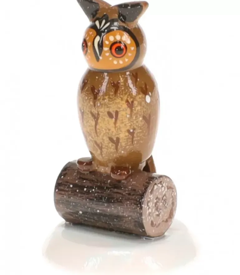 Hibou, Village De Noël Miniature