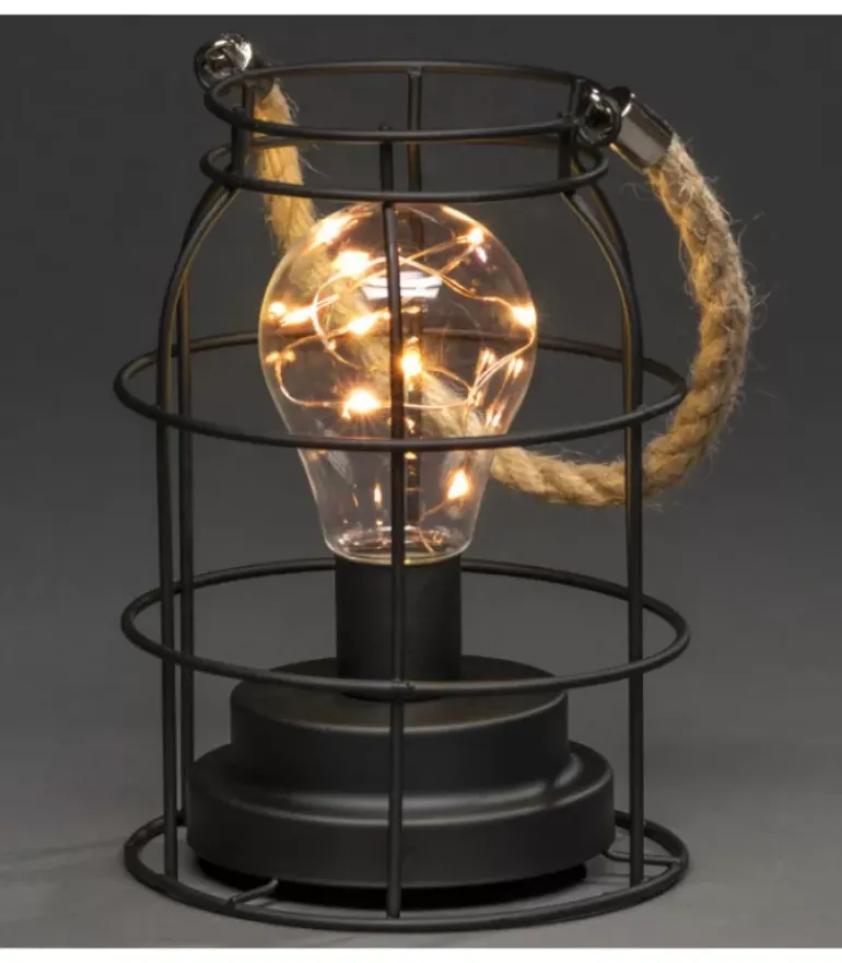 Lanterne Lumineuse A Led En Metal, Ronde, 18 Cm