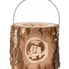 Lanterne Photophore En Bois, Couple D'Hiboux