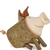 Petit Cochon En Bois Assis, 3 Cm