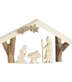 Petite Crèche De Noël Avec Nativite, 8 Cm
