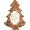 Sapin En Bois Avec Ecureuil Cisele, 18,5 Cm