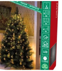 Voile Guirlande Pour Sapin De Noël, 250 Diodes Led